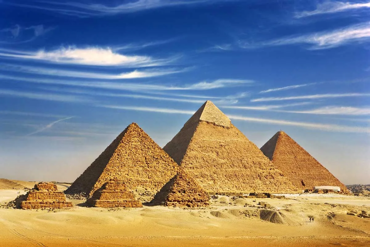 The pyramids of Giza, Egypt