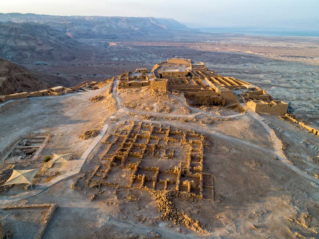 The fortress of Masada in Israel