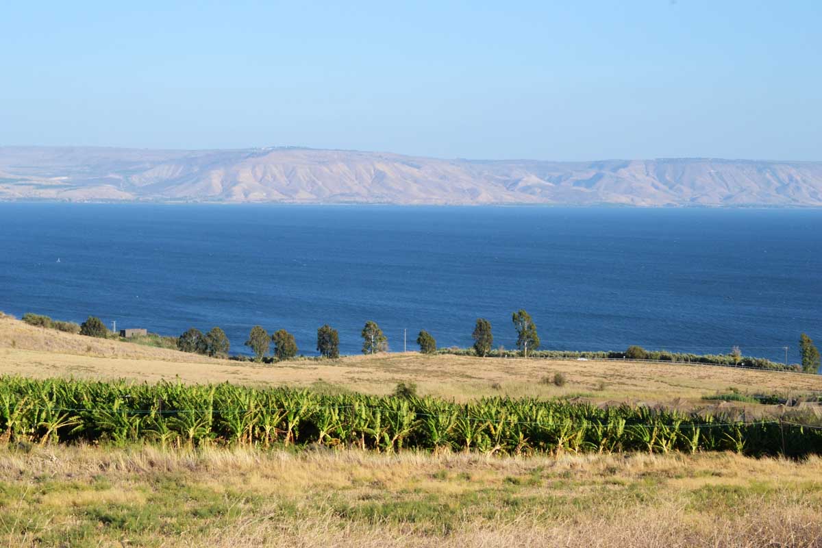 The Church of the Beatitudes above the Sea of Galilee, traditional site of the Sermon on the Mount
